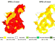 Indice di anomalia di pioggia ed evapotraspirazione SPEI a 1 mese, 3, 6 e 12 mesi sul Piemonte (da www.arpa.piemonte.it) Indice di anomalia di pioggia ed evapotraspirazione SPEI a 1 mese, 3, 6 e 12 mesi sul Piemonte (da www.arpa.piemonte.it)