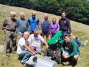 Il gruppo di volontari che ha pulito l'alpe San Giacomo