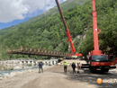 Bognanco, posato il ponte bailey per ripristinare la viabilità FOTO E VIDEO