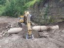 Bognanco, dopo la posa del ponte bailey si procede con i lavori sul versante