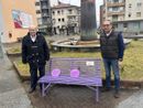 Inaugurate due panchine lilla, simbolo di sensibilizzazione contro i disturbi alimentari FOTO
