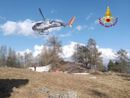 Incendio nei boschi sopra Trasquera, intervengono i vigili del fuoco