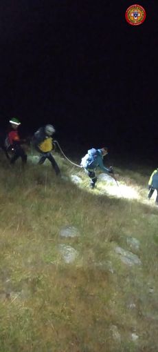 Soccorso in azione nella notte al Pizzo Andolla, tre escursionisti salvati, uno disperso