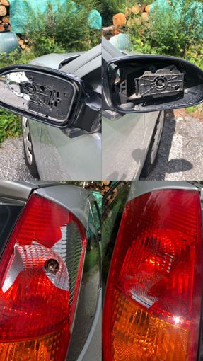 Auto prese di mira dai vandali a Preglia FOTO