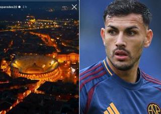 Scambia il Colosseo con l'Arena di Verona, la gaffe di Paredes prima del derby Roma-Lazio