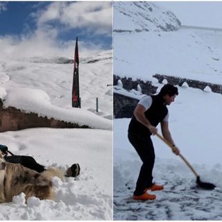 Le foto postate dal rifugio Maria Luisa