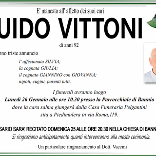 Guido Vittoni di anni 92