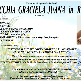 Colicchia Graciela Juana in Brizzi di anni 62