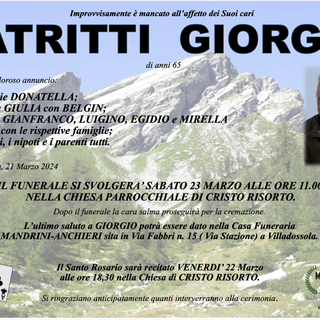 Patritti Giorgio di anni 65