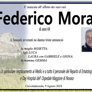 Federico Mora di anni 68