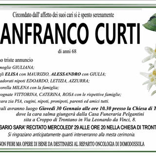 Gianfranco Curti di anni 68