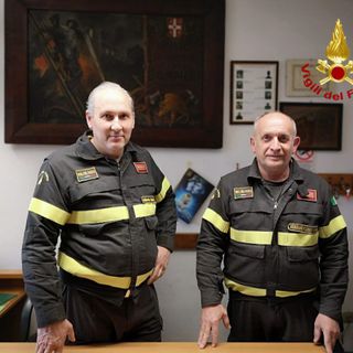 Capo Reparto Mattei a sinistra, Capo Reparto Steffe a destra
