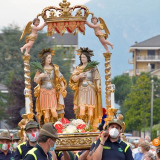 Celebrata nel parcheggio dell'ospedale la patronale domese FOTO E VIDEO