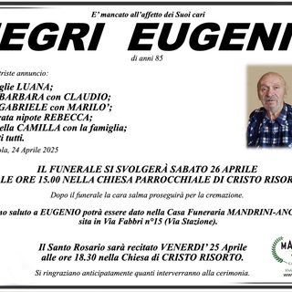 Negri Eugenio di anni 85
