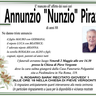 Annunzio "Nunzio" Pirazzi di anni 88
