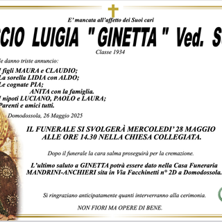 Vescio Luigia "Ginetta" ved. Suini classe 1934 Vescio Luigia "Ginetta" ved. Suini classe 1934