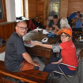 La pressione arteriosa misurata oltre 2 mila metri ai rifugi Maroli e Zamboni