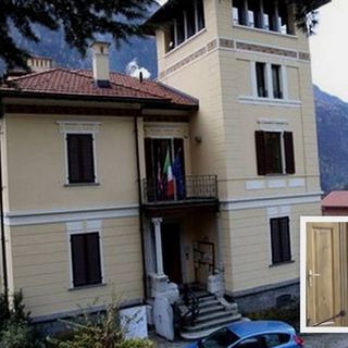 La sede del parco Antrona-Veglia-Devero e nel riquadro Pierleonardo Zaccheo