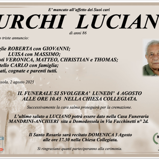 Turchi Luciano di anni 86