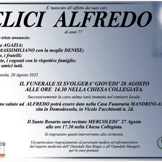 Felici Alfredo di anni 77