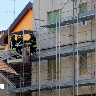 Il condominio dov'è avvenuta la disgrazia a Villadossola