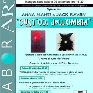 “Custodi dell’Ombra”: a Piedimulera la mostra di Anna Mansi e Jack Raven tra arte, musica e performance