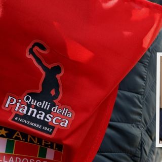 Il fazzoletto sull'Insurrezione popolare di Villadossola e nel riquadro Carlo Squizzi