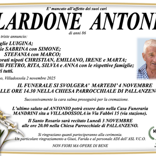 Blardone Antonio di anni 86