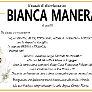 Bianca Manera di anni 80