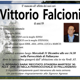Vittorio Falcioni di anni 89