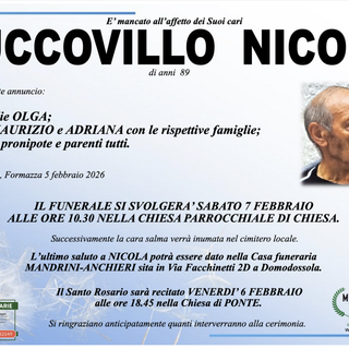 Cuccovillo Nicola di anni 89