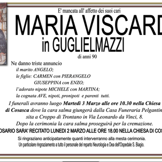 Maria Viscardi in Guglielmazzi di anni 90
