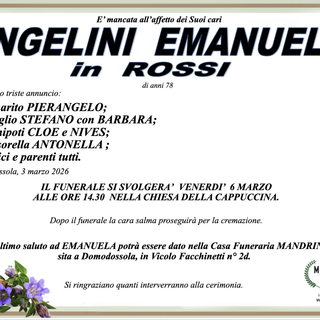 Angelina Emanuela in Rossi di anni 78