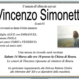 Vincenzo Simonetta di anni 63