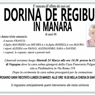 Dorina De Regibus in Manara di anni 88
