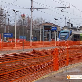 Lavori in corso alla stazione ferroviaria di Domodossola