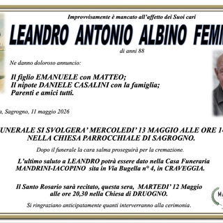 Leandro Antonio Albino Femminis di anni 88