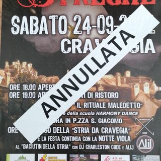 Annullata la manifestazione 'A spasso tra le streghe a Craveggia'