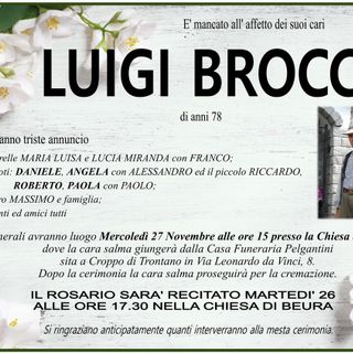 Luigi Brocca di anni 78 Luigi Brocca di anni 78