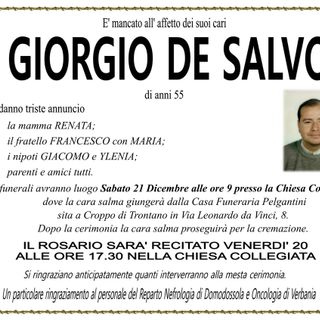 Giorgio De Salvo di anni 55