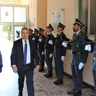 Il Prefetto Formiglio in visita al comando provinciale della Guardia di Finanza