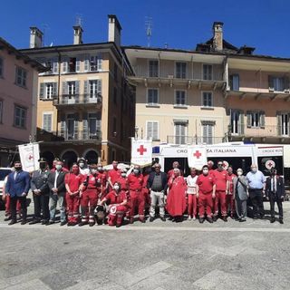 Donata da Lorenzo D'Aloisio una nuova ambulanza alla Cri di Domodossola