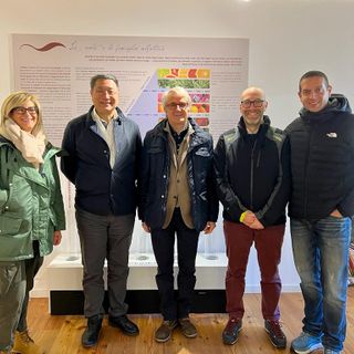 L'imprenditore Nelson Chang in visita a Santa Maria Maggiore