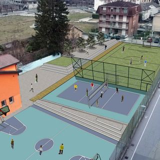 Tutti in campo per l'inaugurazione dei nuovi campi dell'oratorio a Villadossola