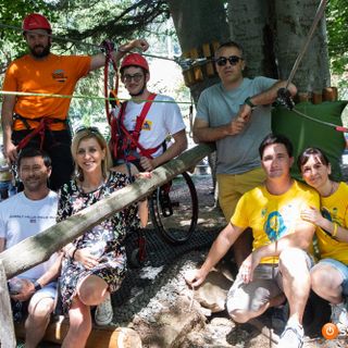A Domobianca365 il Parco Avventura con il percorso aperto alle persone con disabilità motoria. Uno dei pochi in Italia FOTO