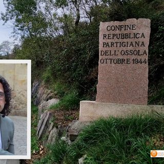 Foto: i confini della Repubblica dell'Ossola e nel riquadro Stefano Scacchetti