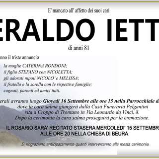 Eraldo Ietti di anni 81