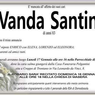 Vanda Santin di anni 83