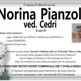 Norina Pianzola ved. Cedri di anni 80