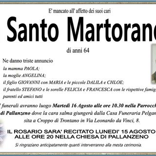 Santo Martorano di anni 64